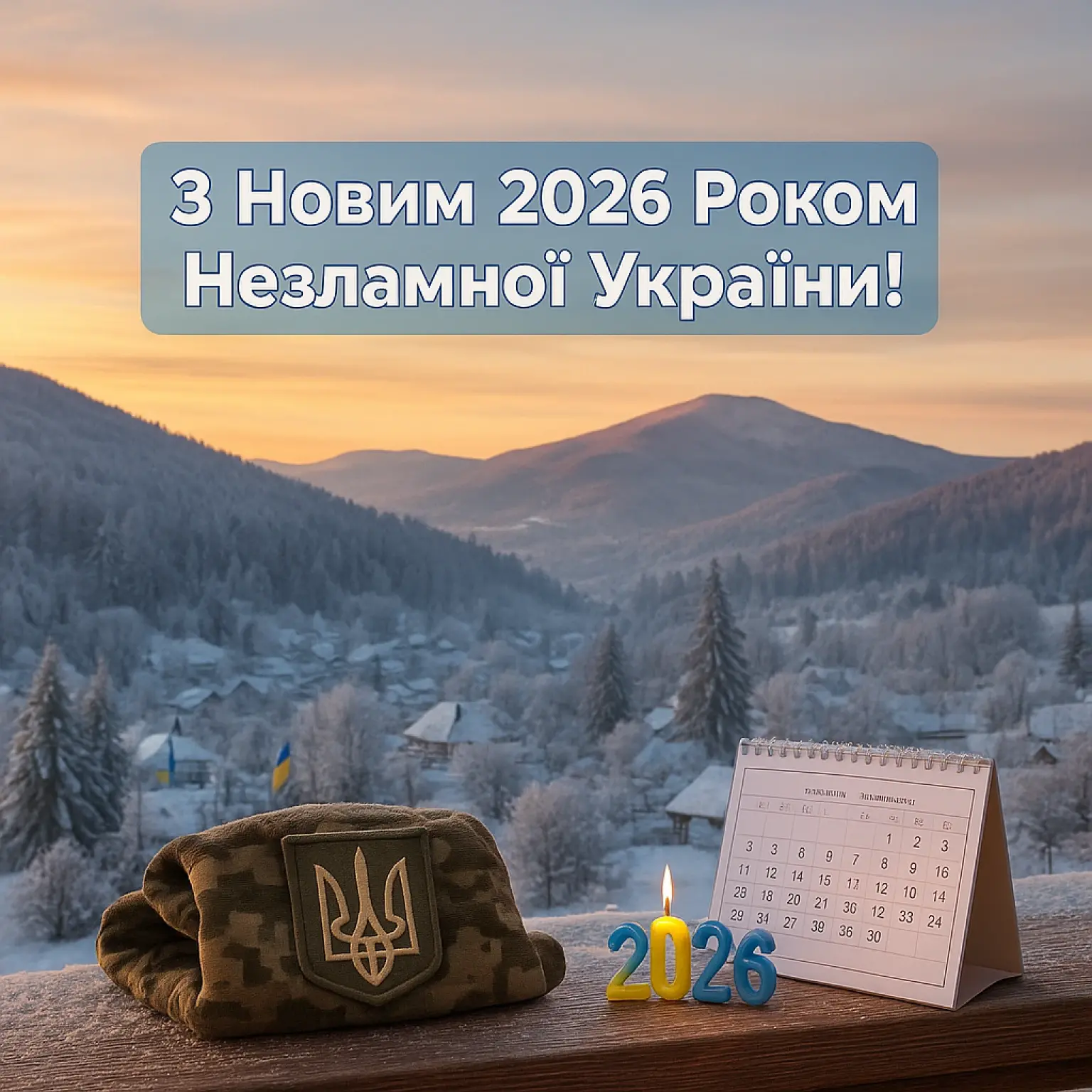 Патріотичні привітання з новим роком 2026
