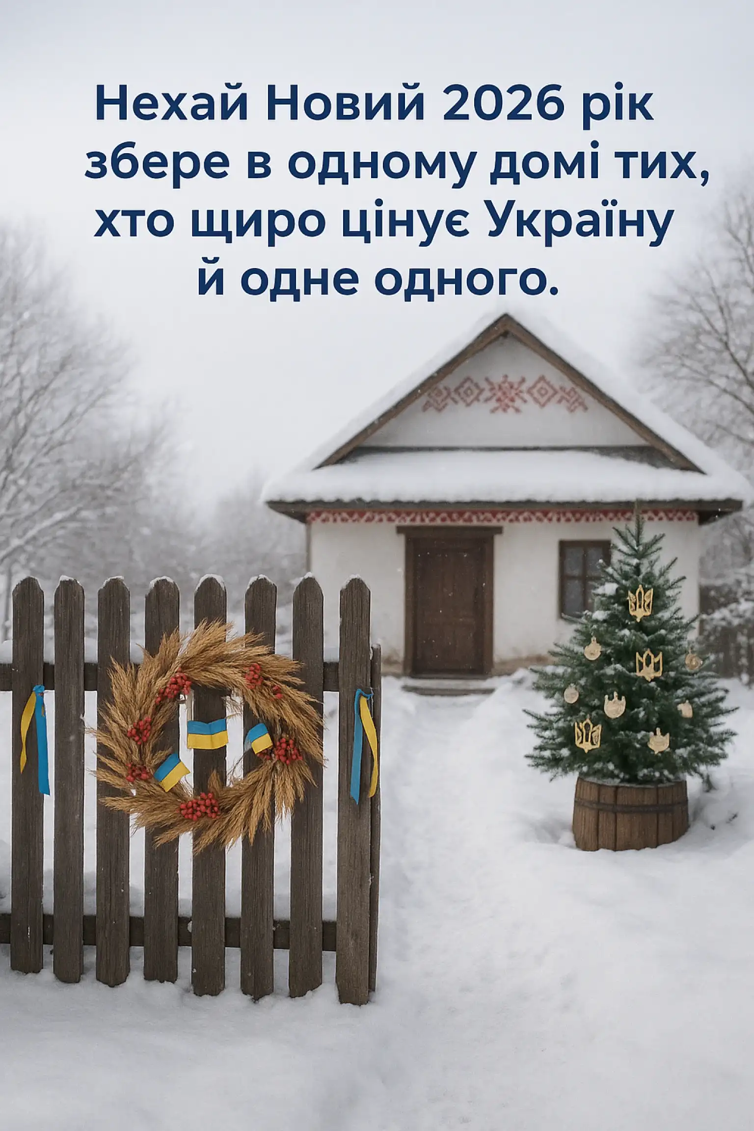 Патріотичні привітання з новим роком 2026