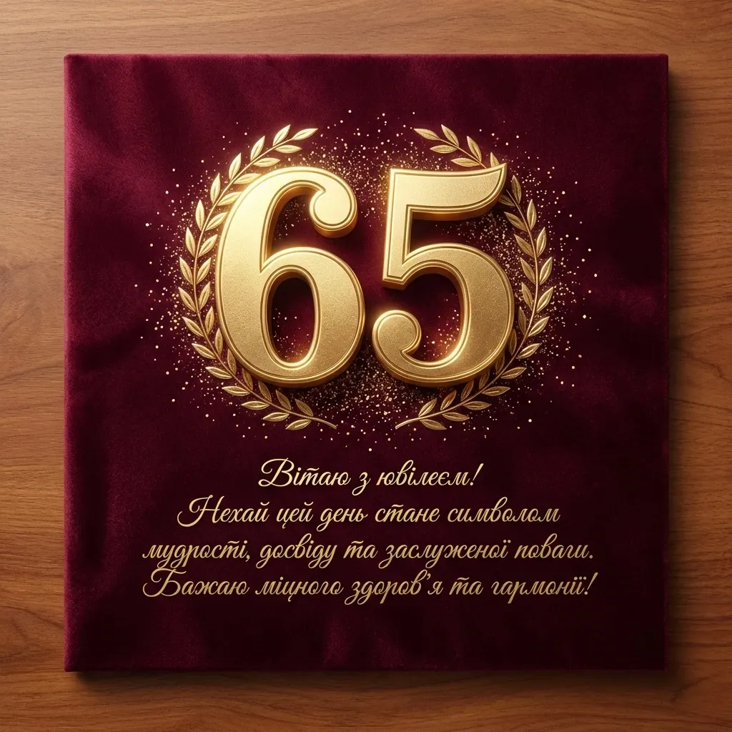 65 річчям картинки з ювілеєм 65 років