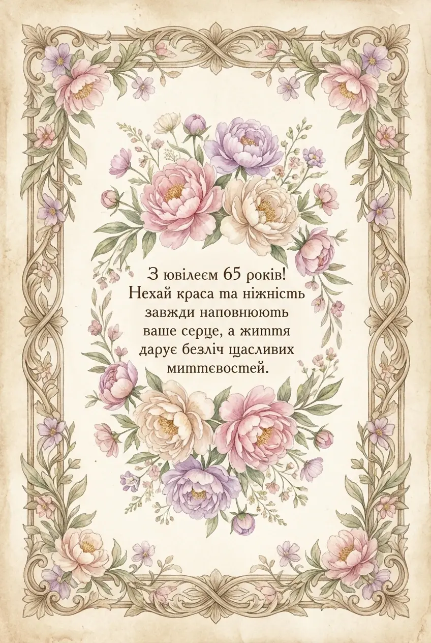 65 річчям картинки з ювілеєм 65 років
