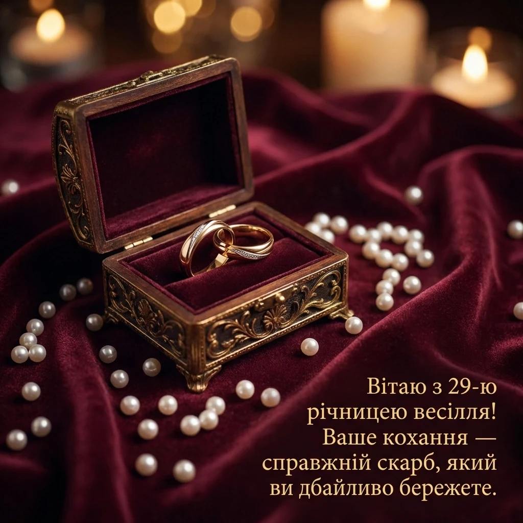 привітання з днем весілля 29 років