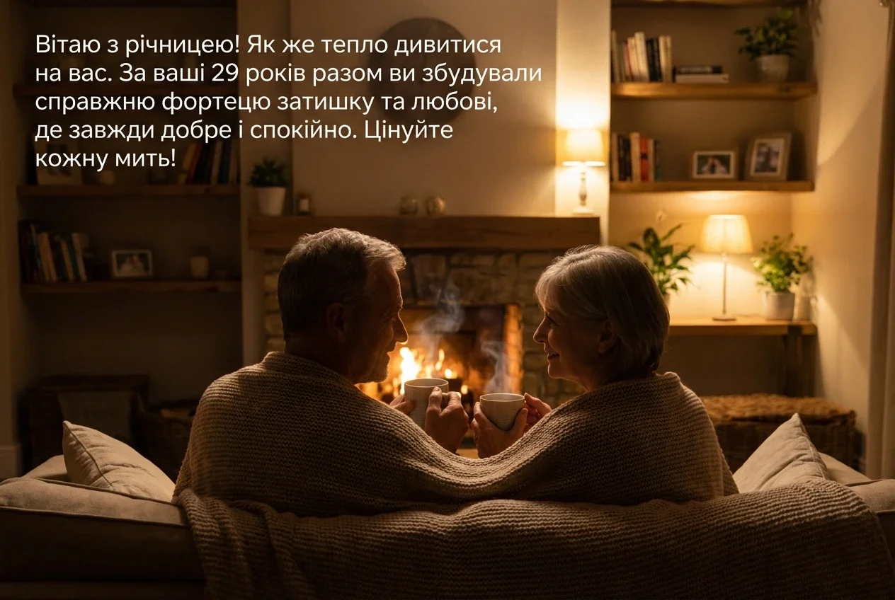 привітання з днем весілля 29 років