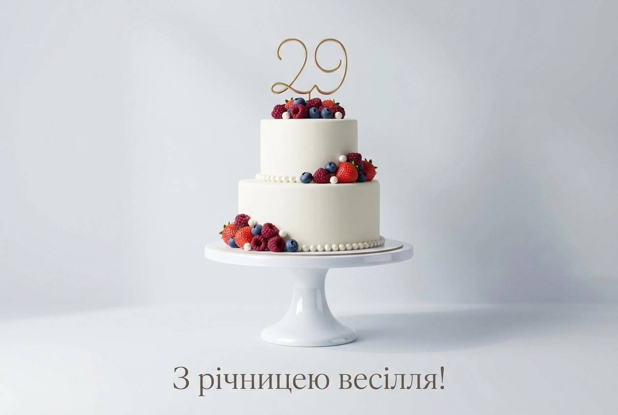 привітання з днем весілля 29 років
