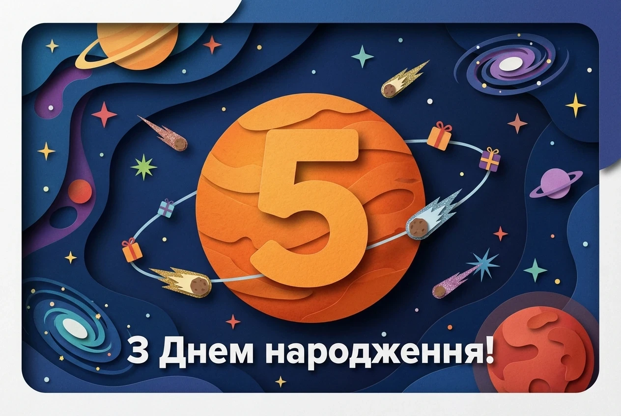 картинки з днем народження 5 років хлопчику