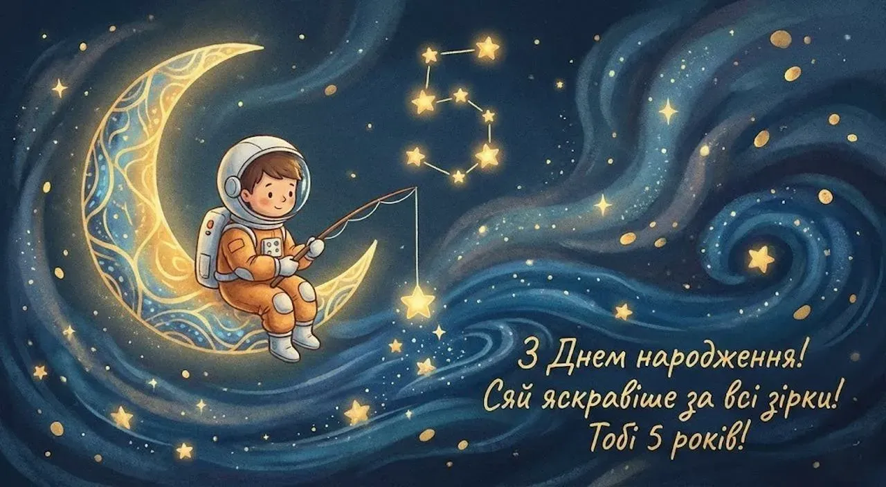 Картинки з днем народження для хлопчика на 5 років