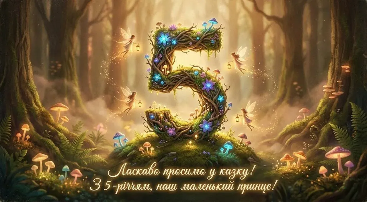 З днем народження! Красиві картинки з побажаннями на 5 років хлопчику