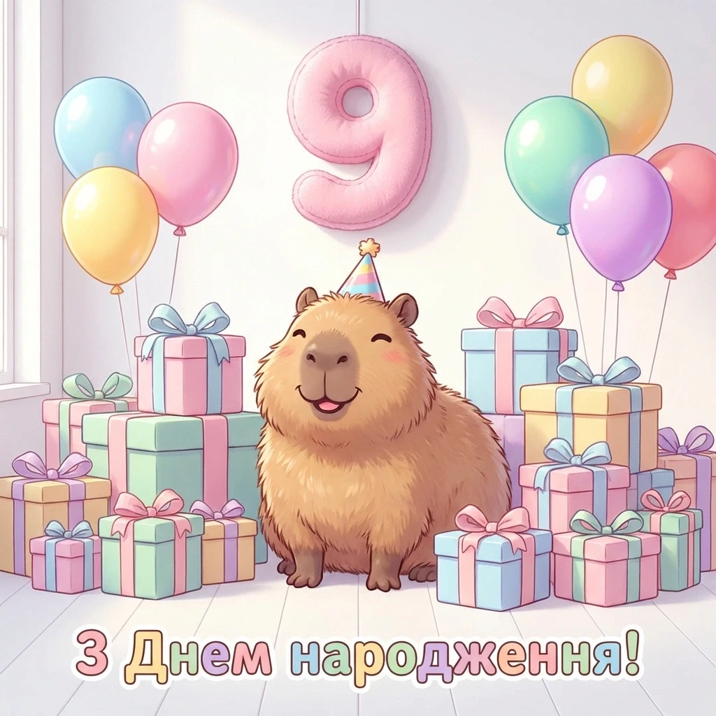 привітання з днем народження дівчинки 9 років
