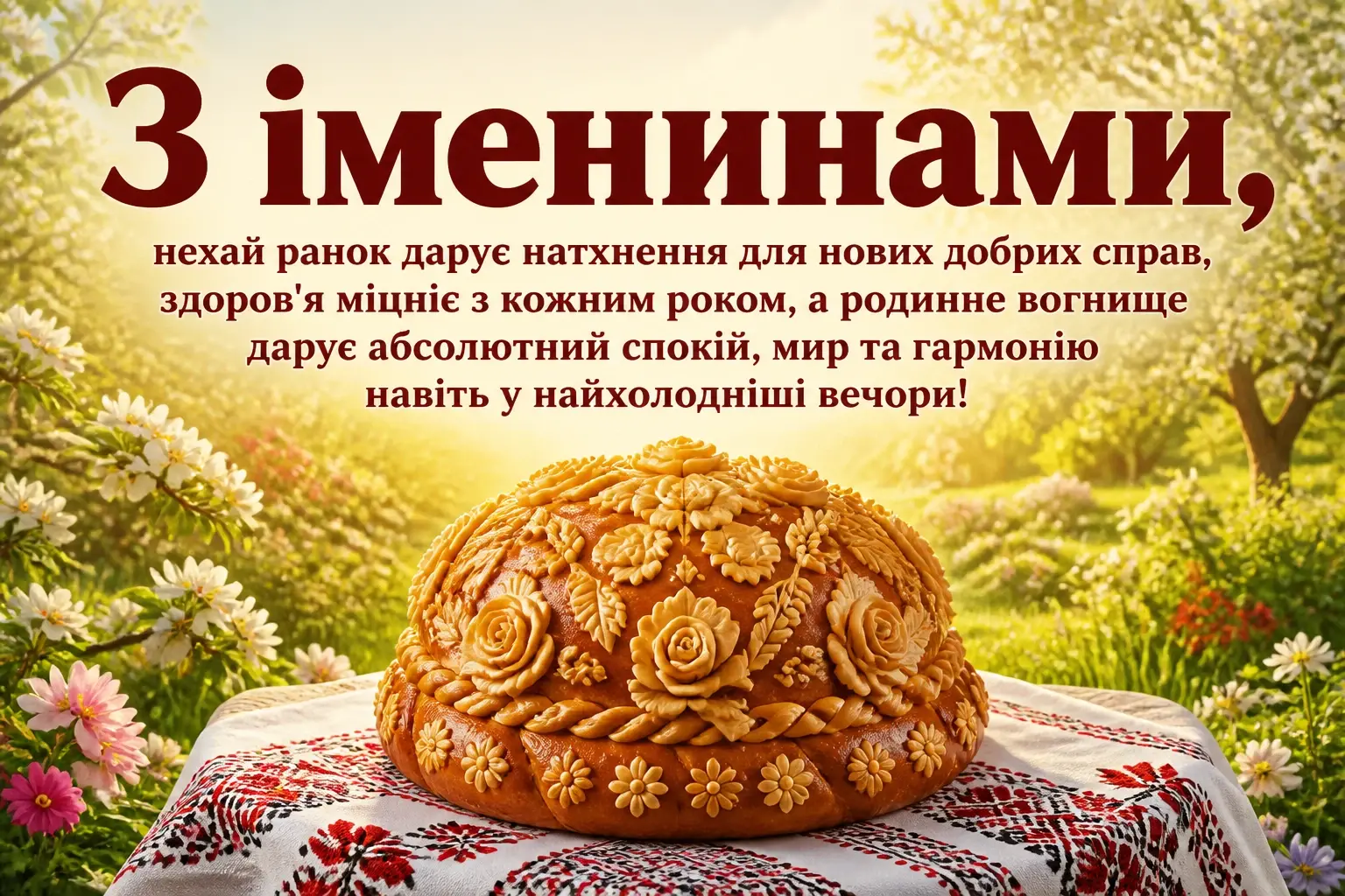 як на іменини спекли ми коровай