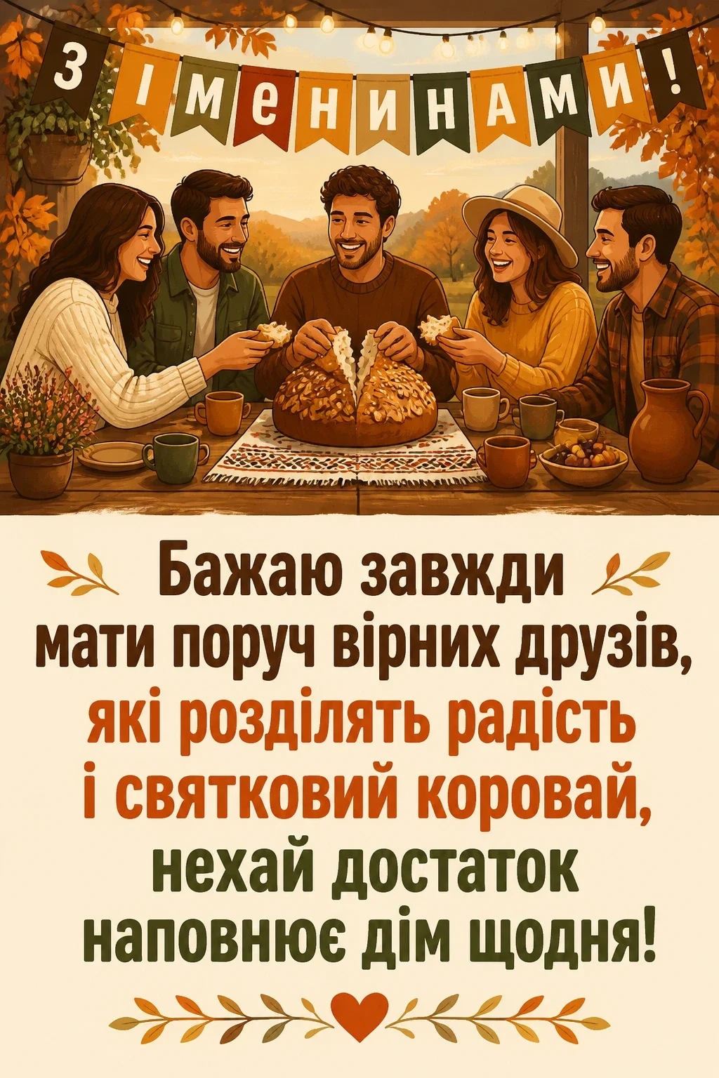 як на іменини спекли ми коровай