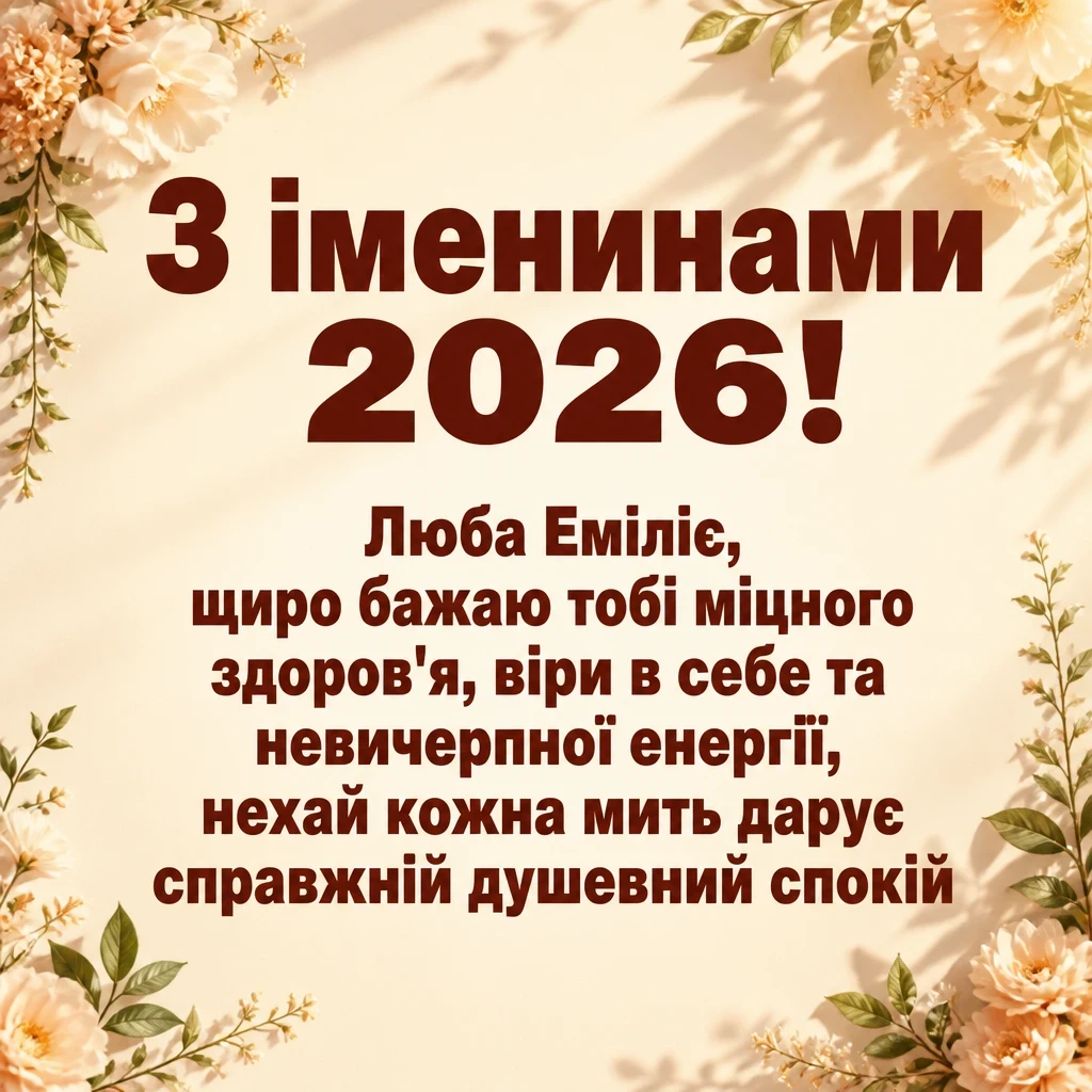 іменини емілії 2026