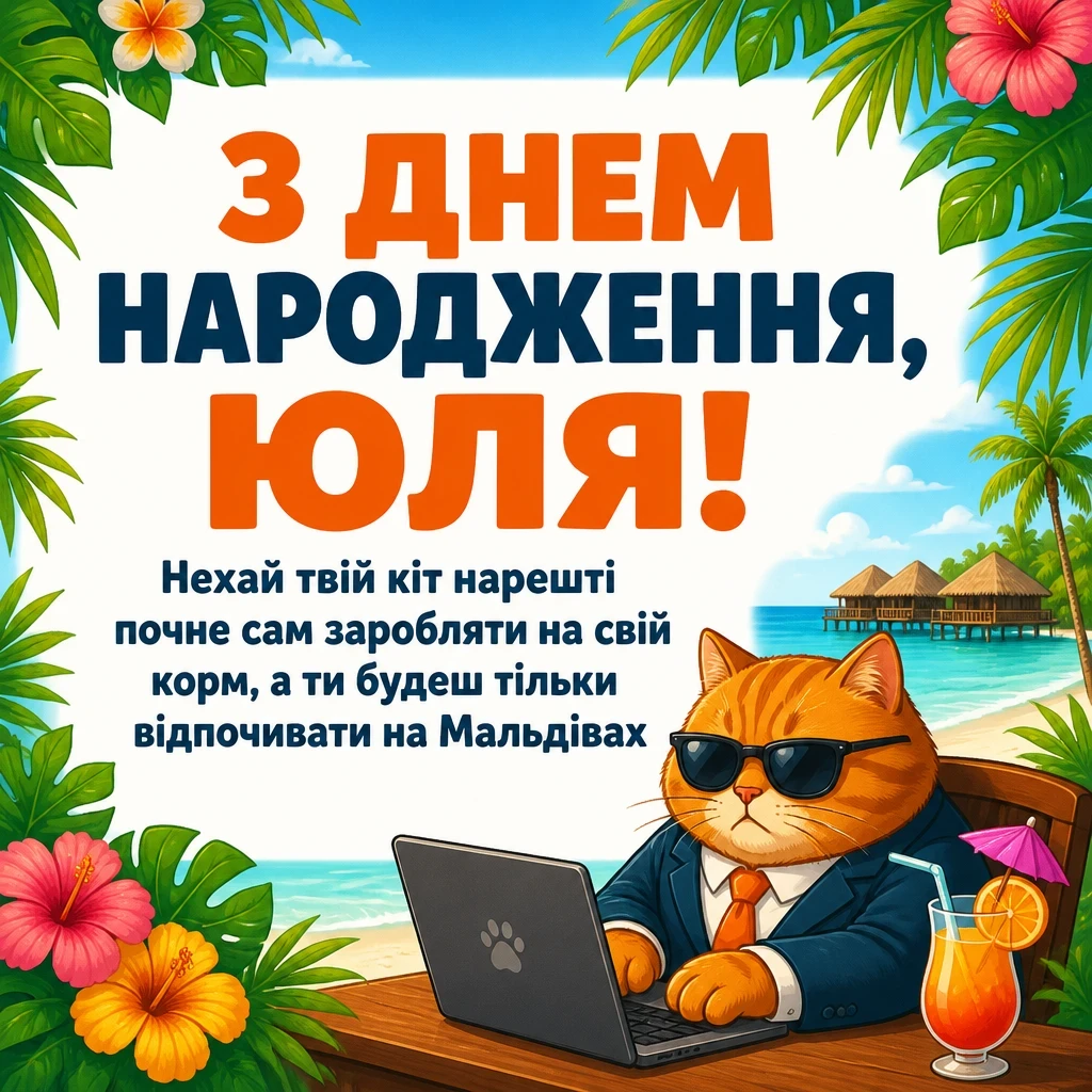 картинки з днем народження юля
