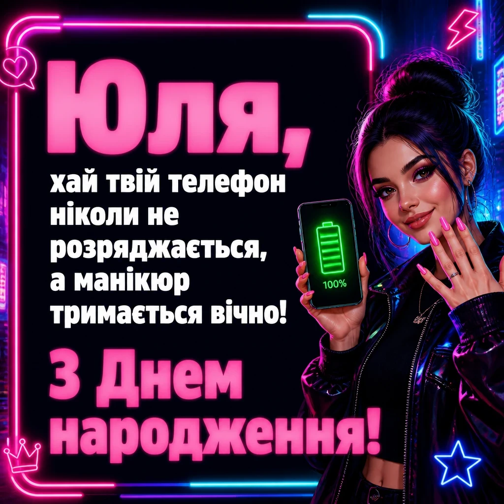 картинки з днем народження юля