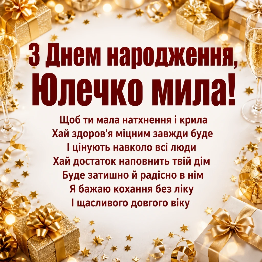 картинки з днем народження юля