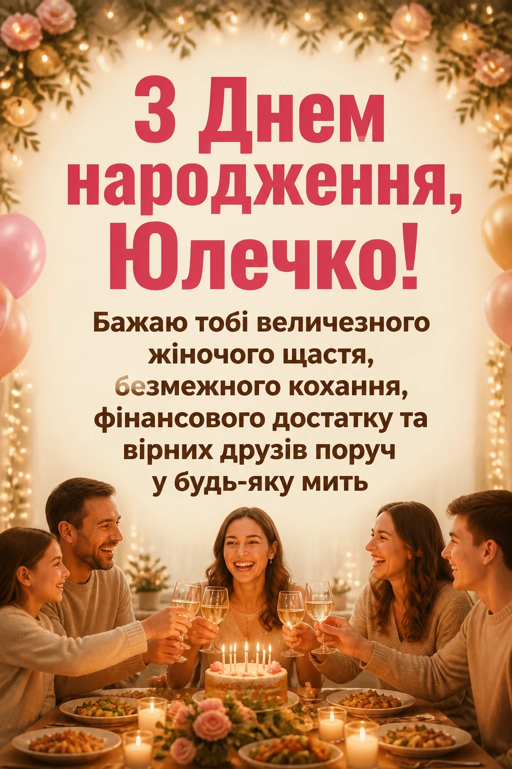 картинки з днем народження юля