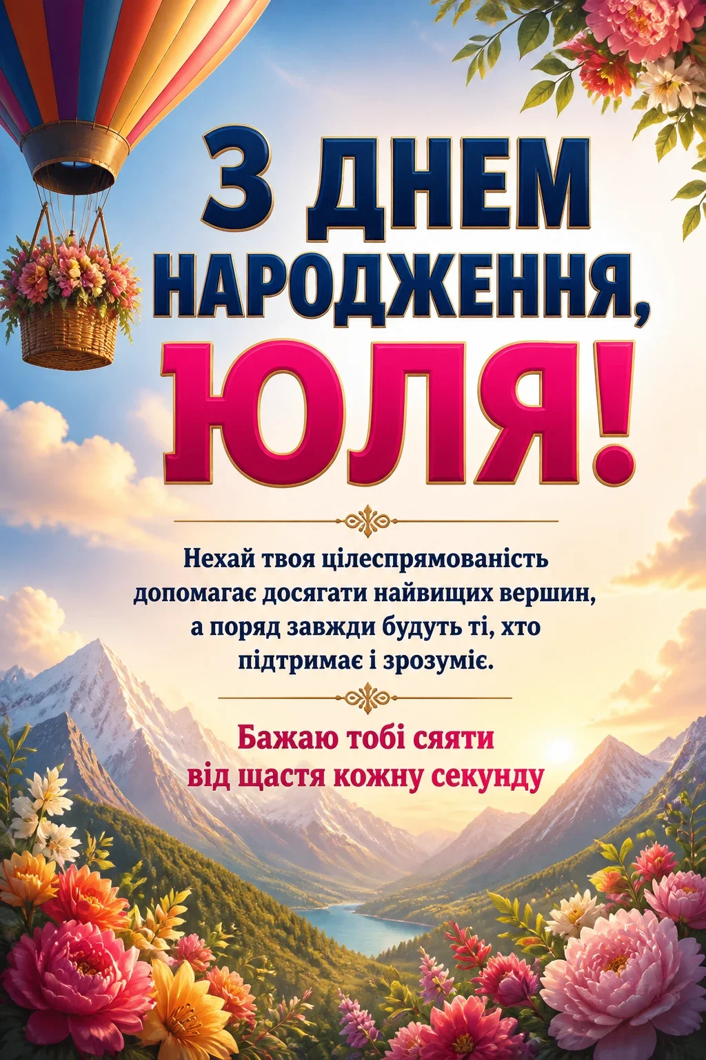 картинки з днем народження юля