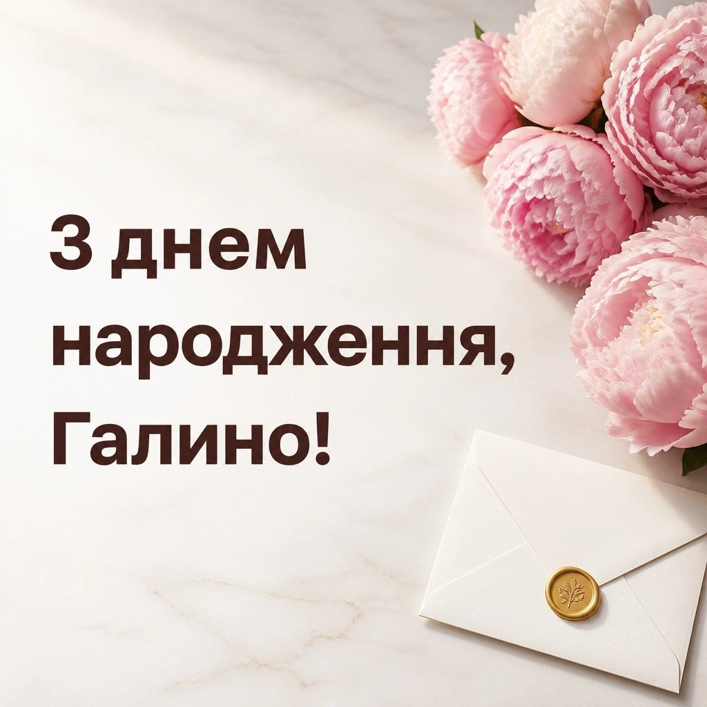 з днем народження галина картинки