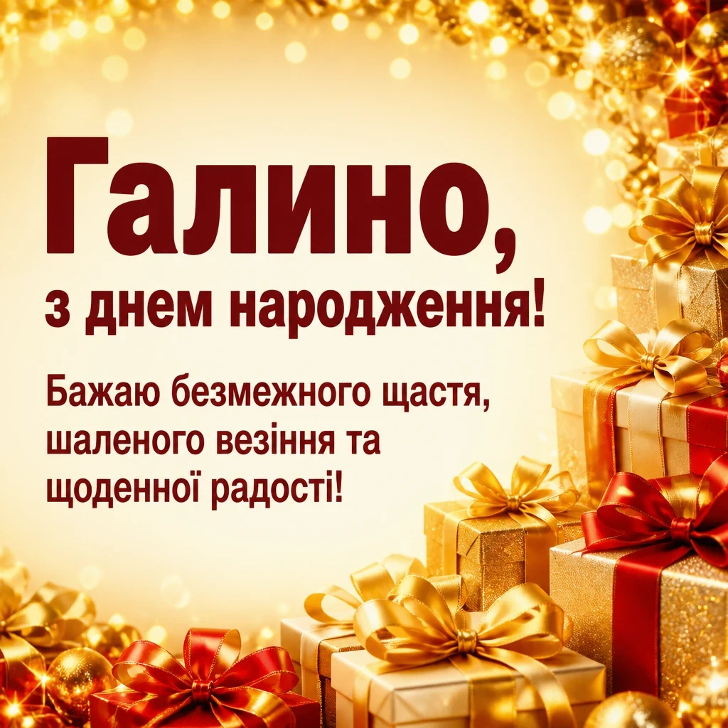 з днем народження галина картинки