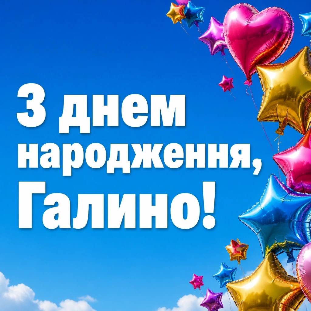 з днем народження галина картинки