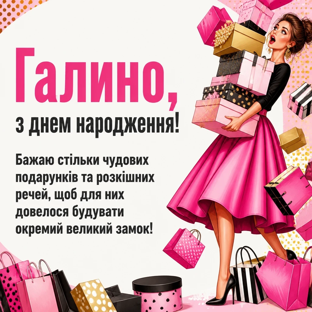 з днем народження галина картинки