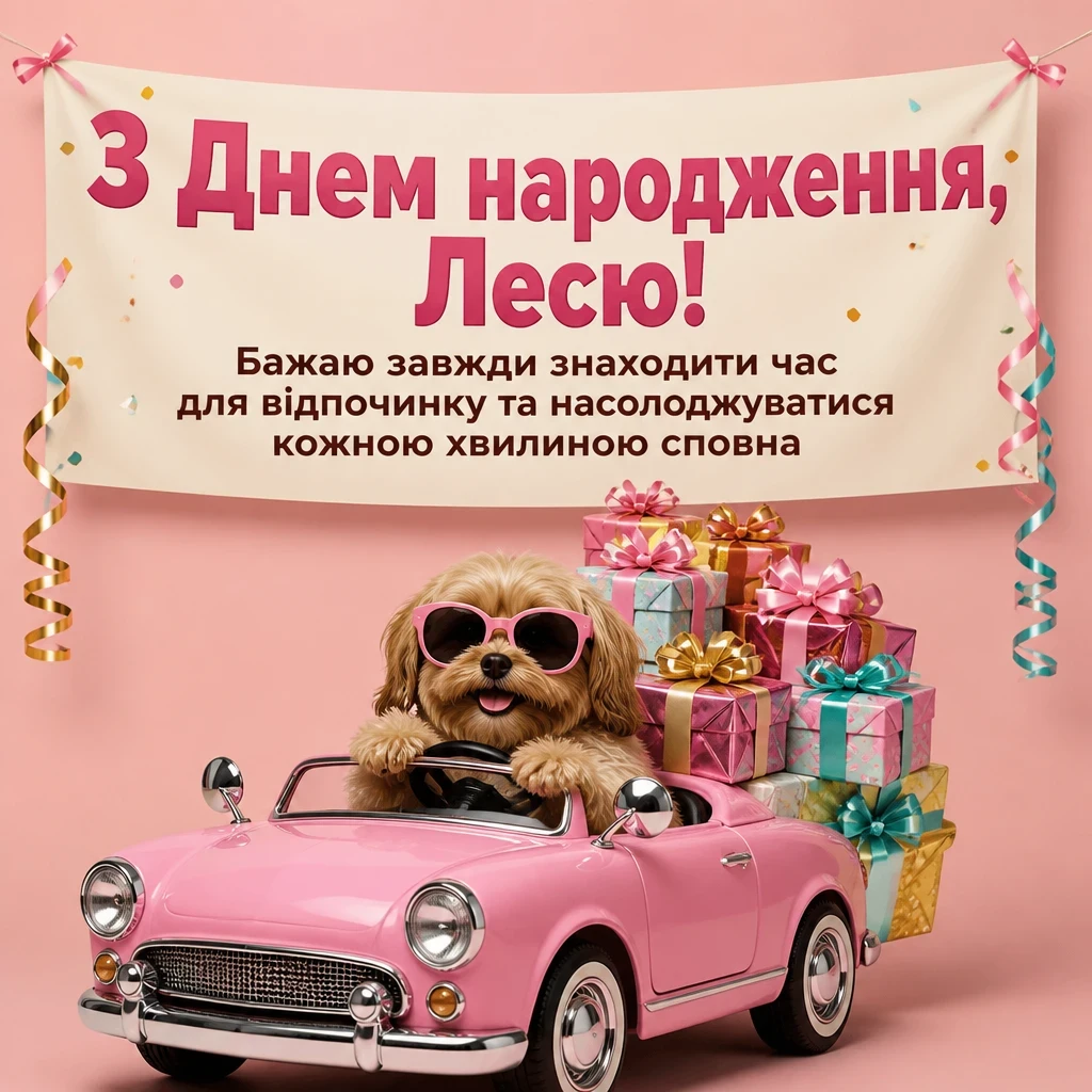 з днем народження леся картинки
