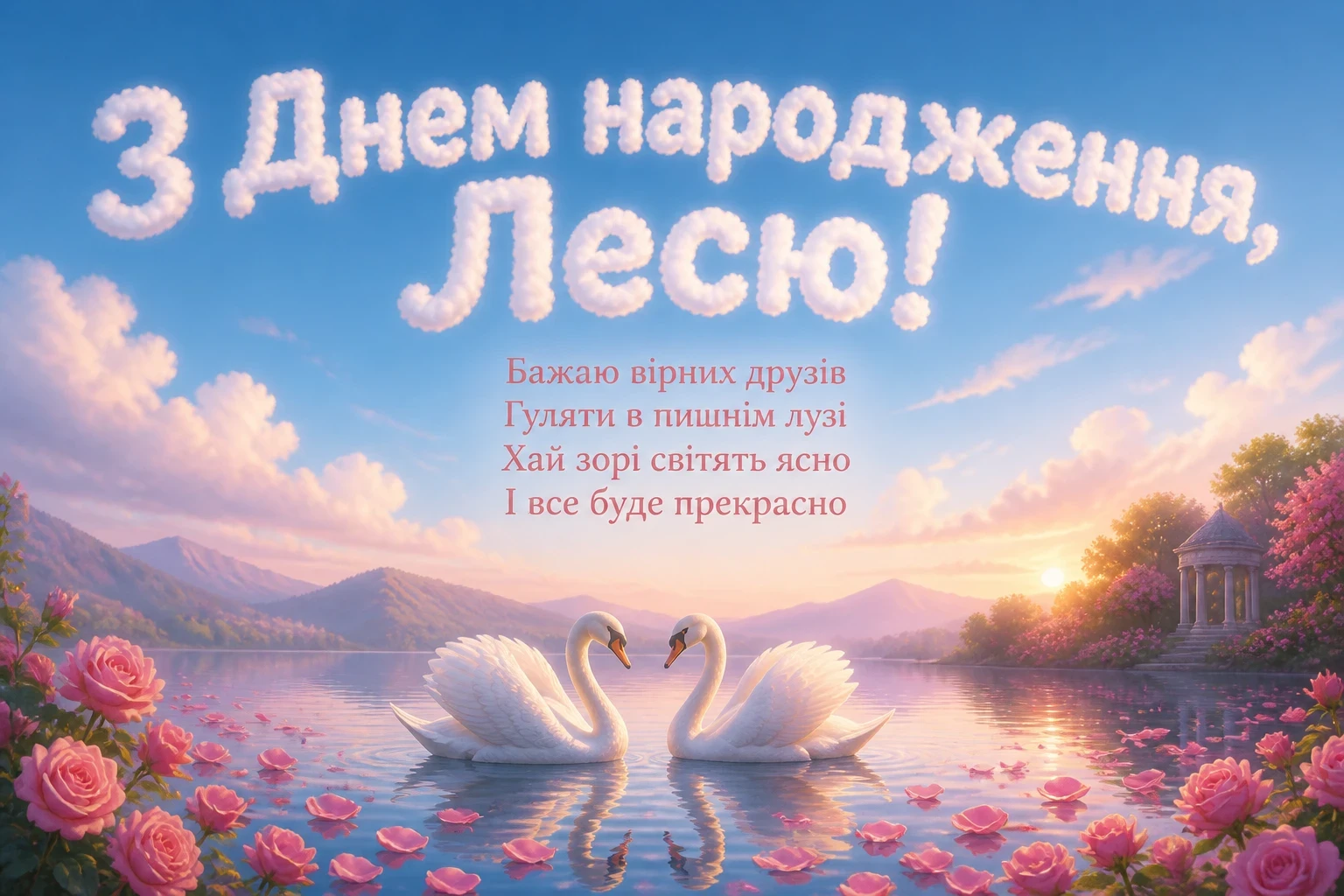 з днем народження леся картинки