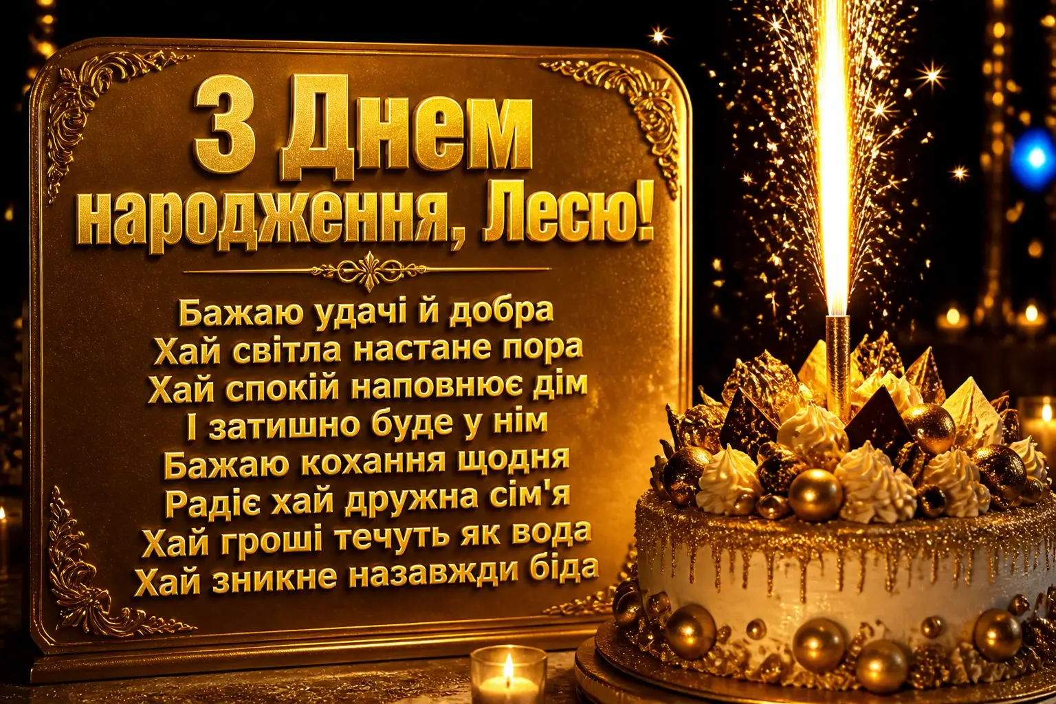 з днем народження леся картинки