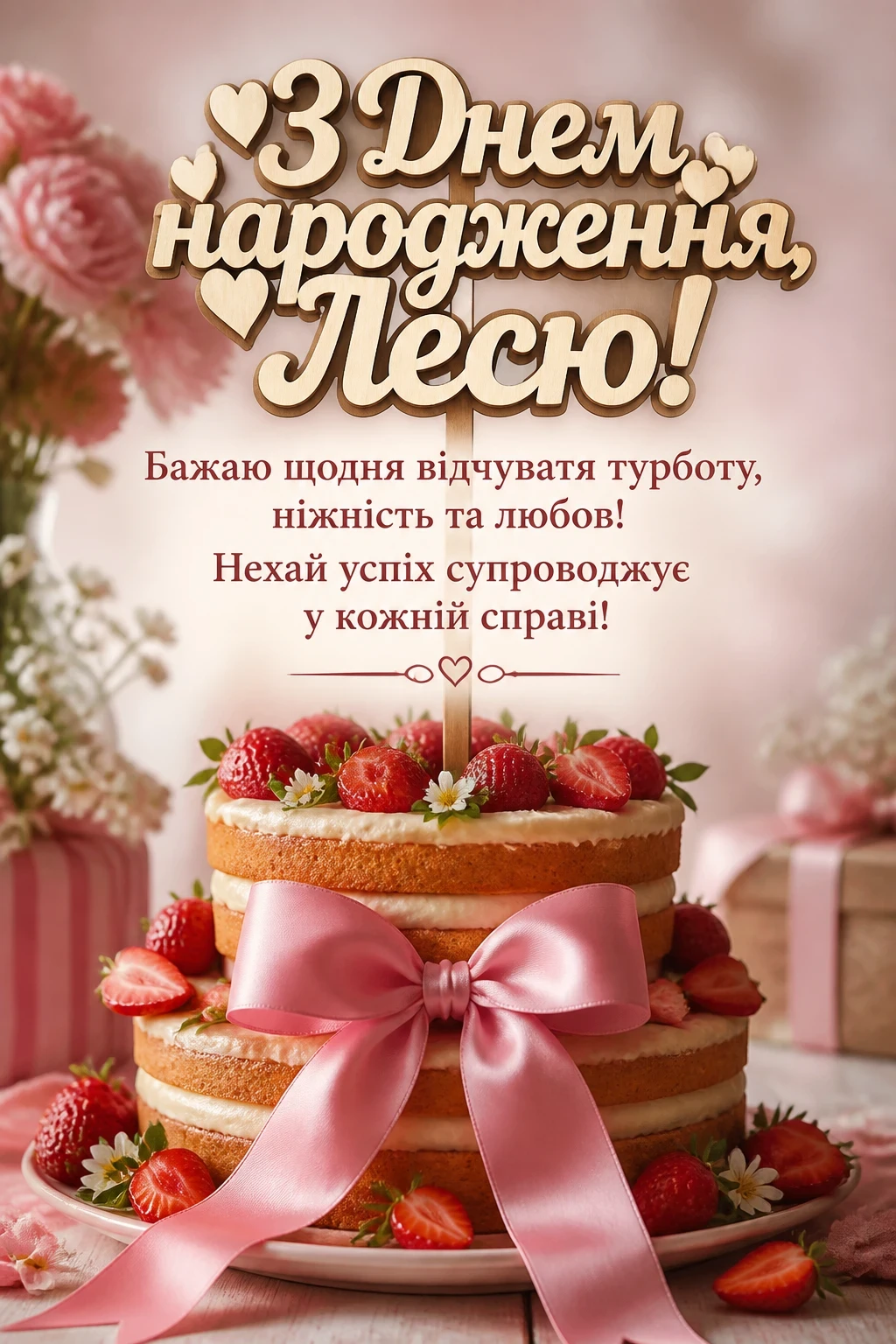 з днем народження леся картинки