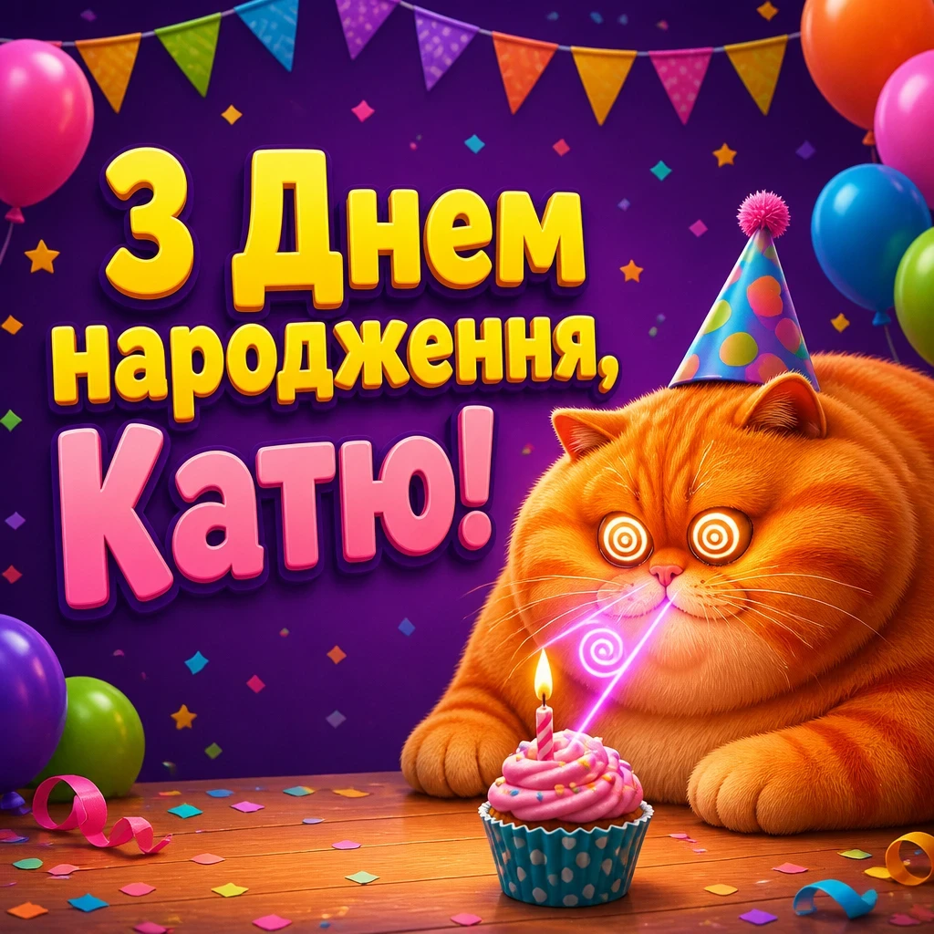 з днем народження катерина картинки