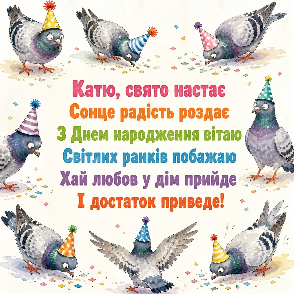 з днем народження катерина картинки