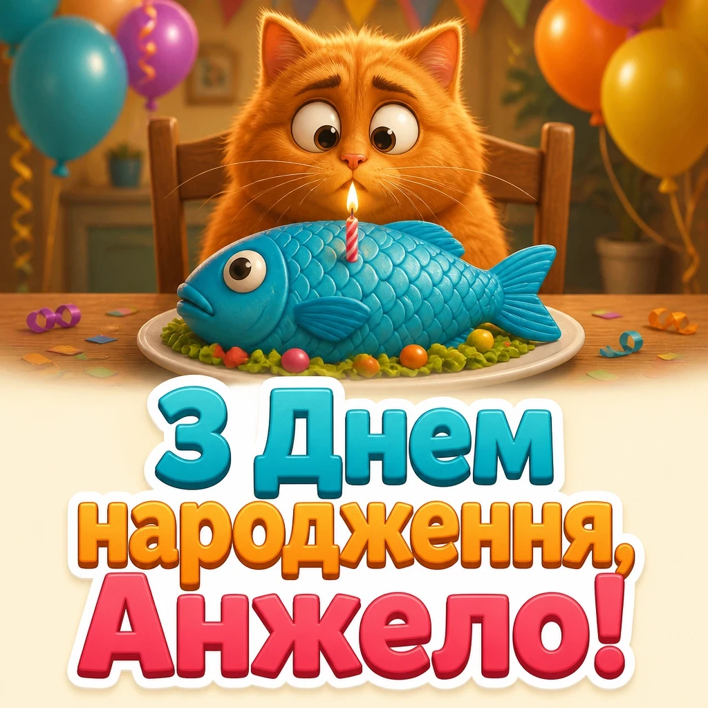 з днем народження анжела українською