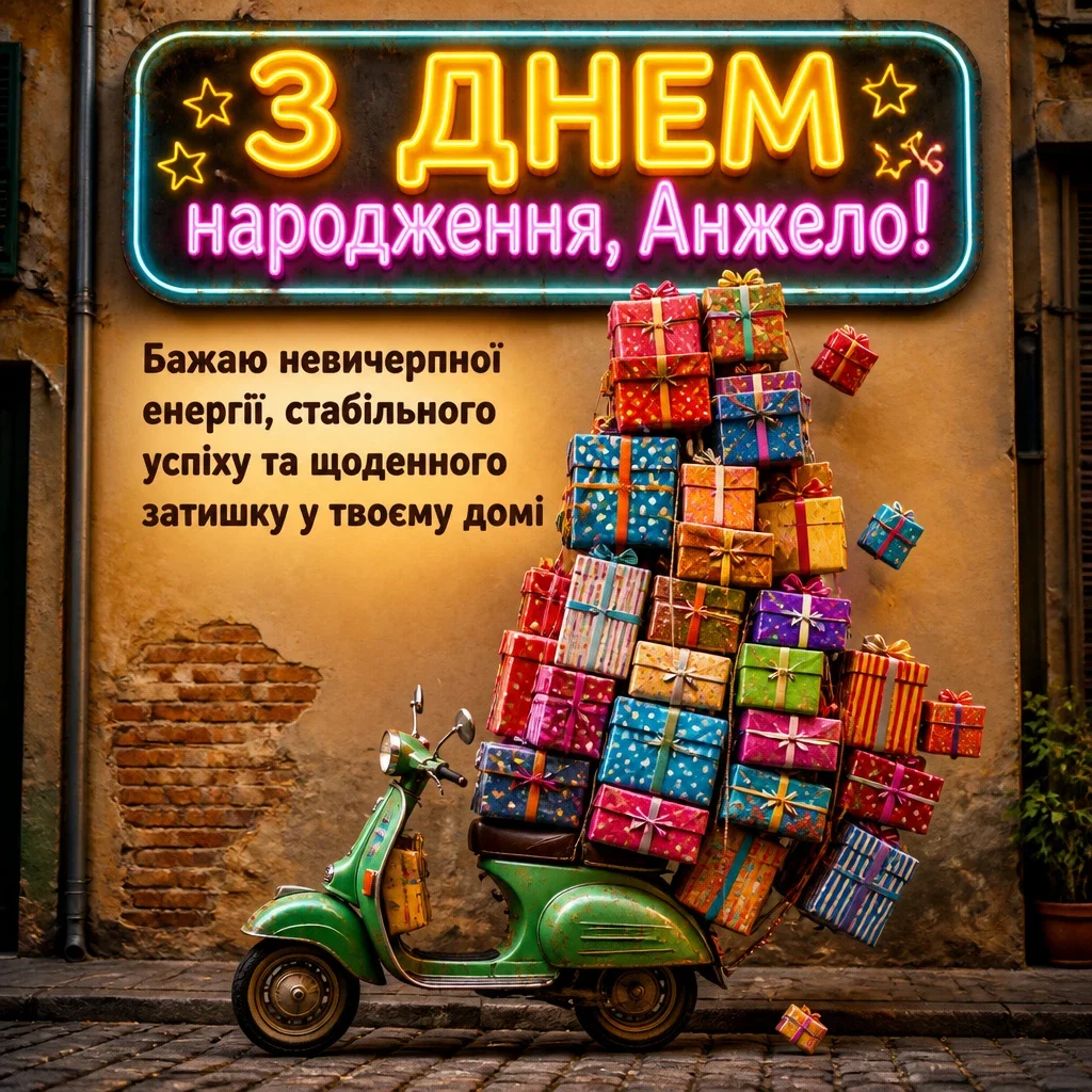 з днем народження анжела українською
