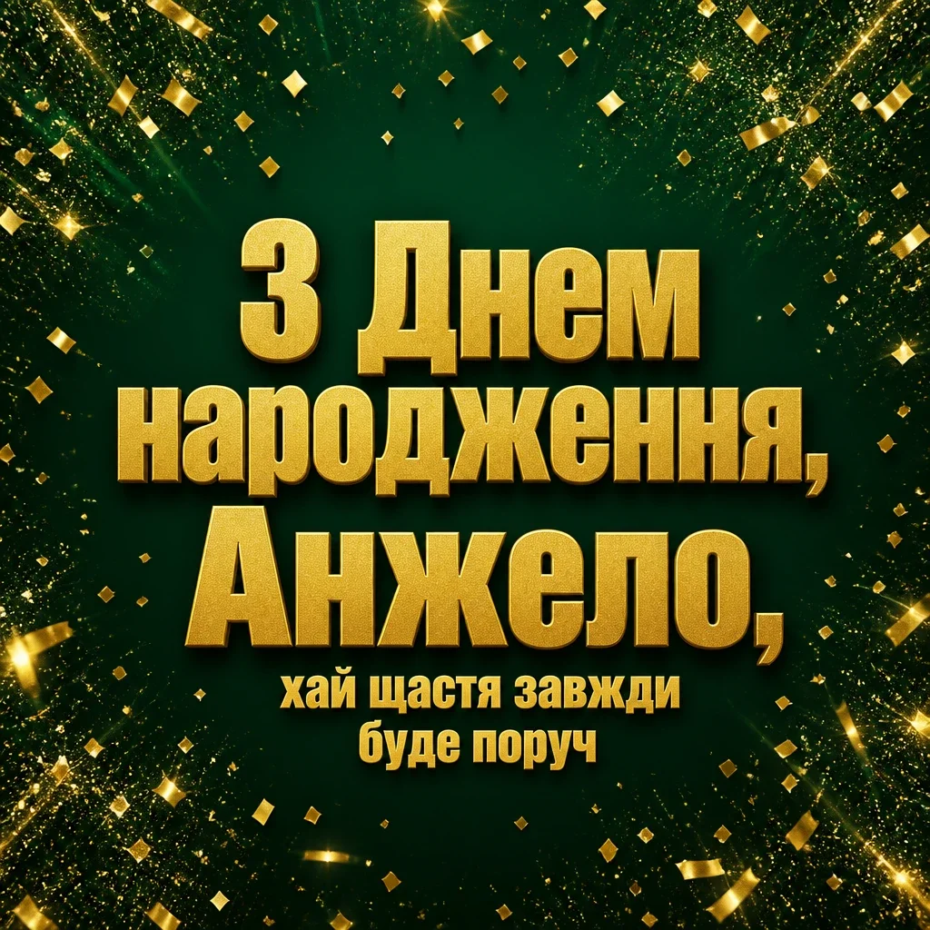 з днем народження анжела українською