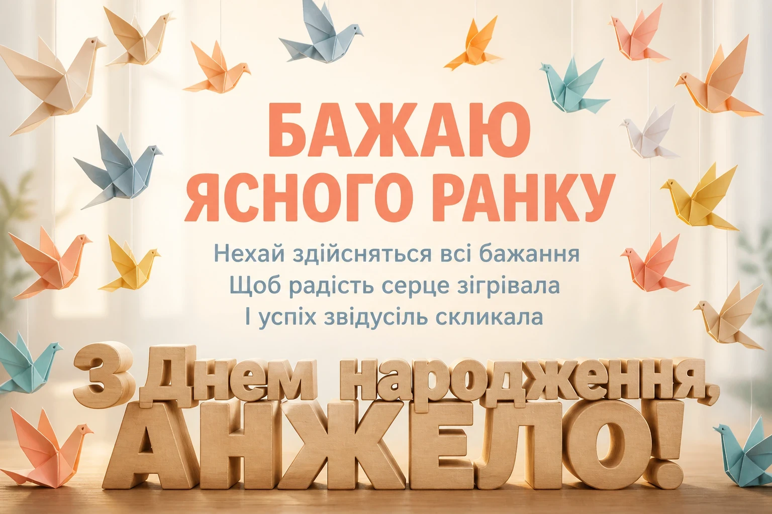 з днем народження анжела українською
