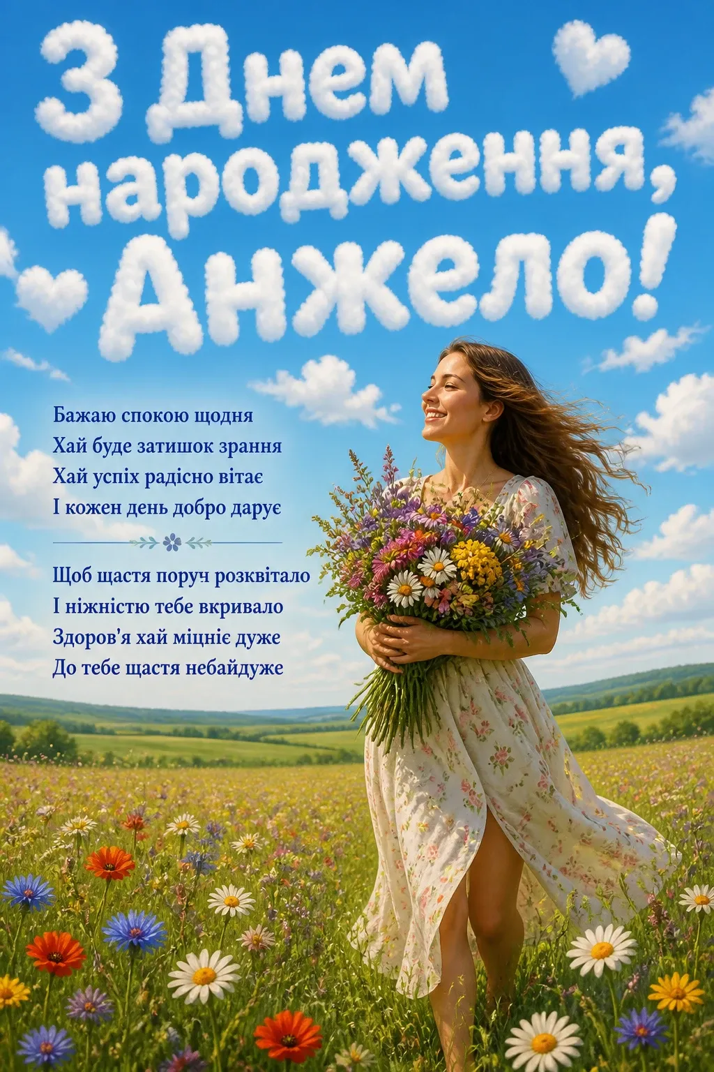 з днем народження анжела українською