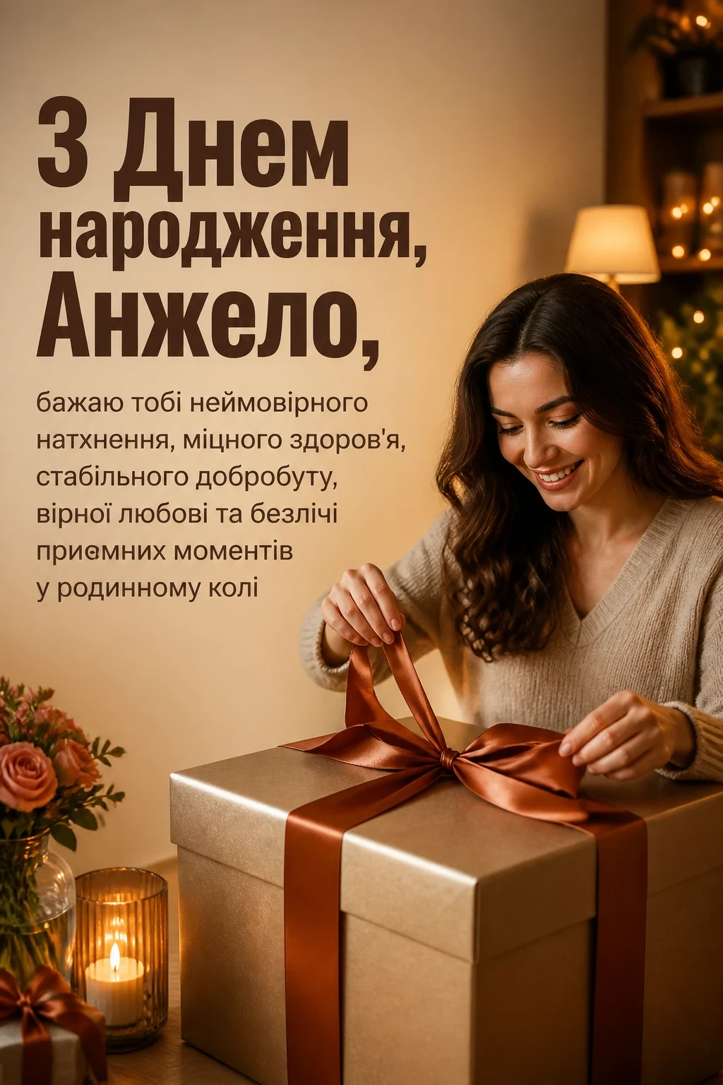 з днем народження анжела українською