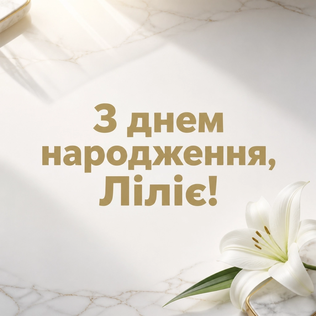 з днем народження лілія, в прозі