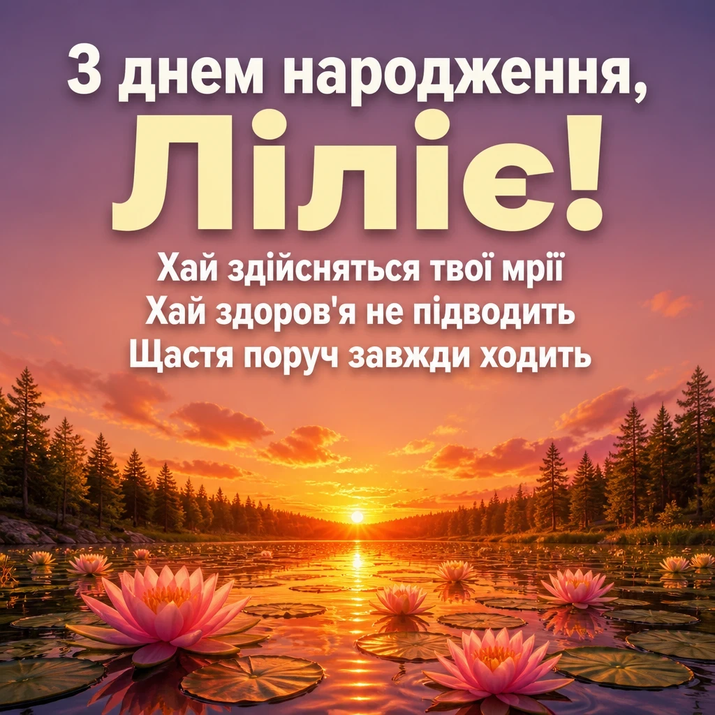 з днем народження лілія, в прозі