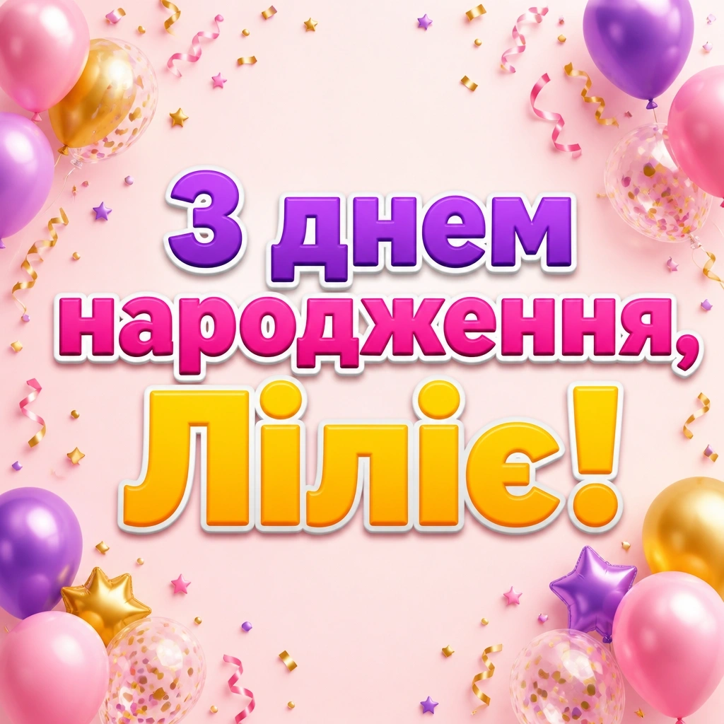 з днем народження лілія, в прозі