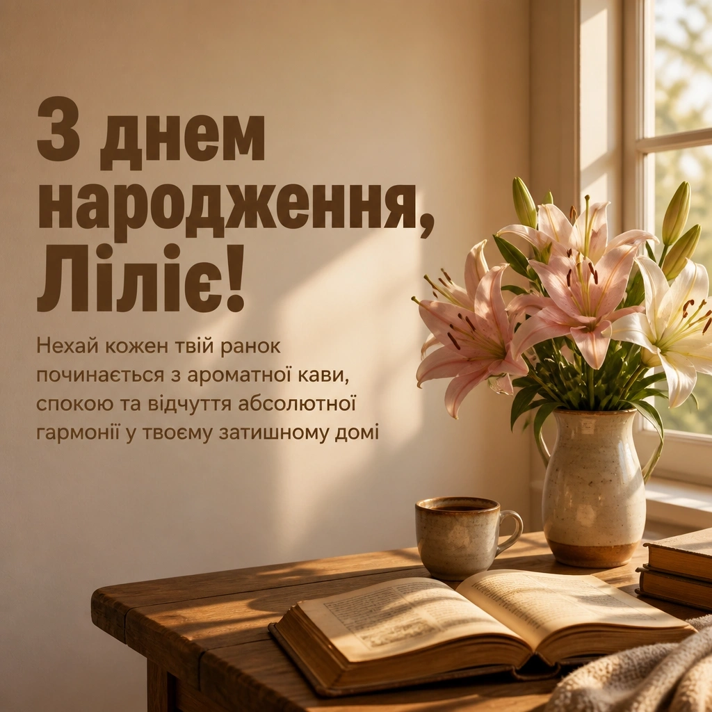 з днем народження лілія, в прозі