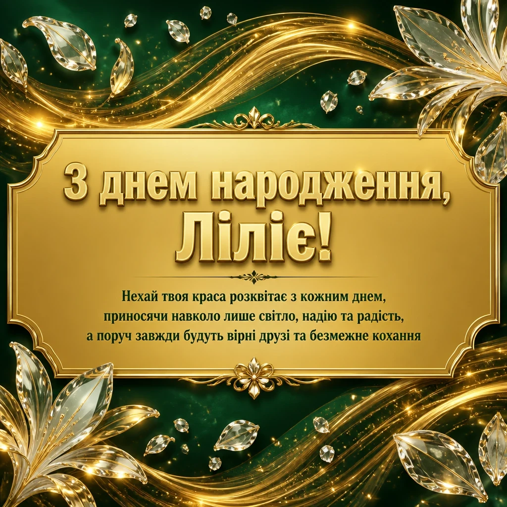 з днем народження лілія, в прозі