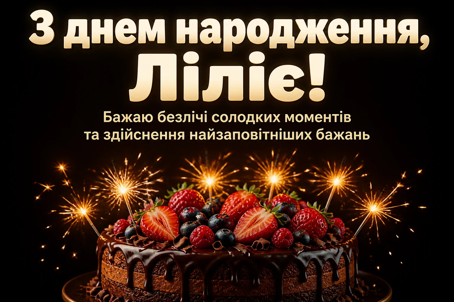 з днем народження лілія, в прозі