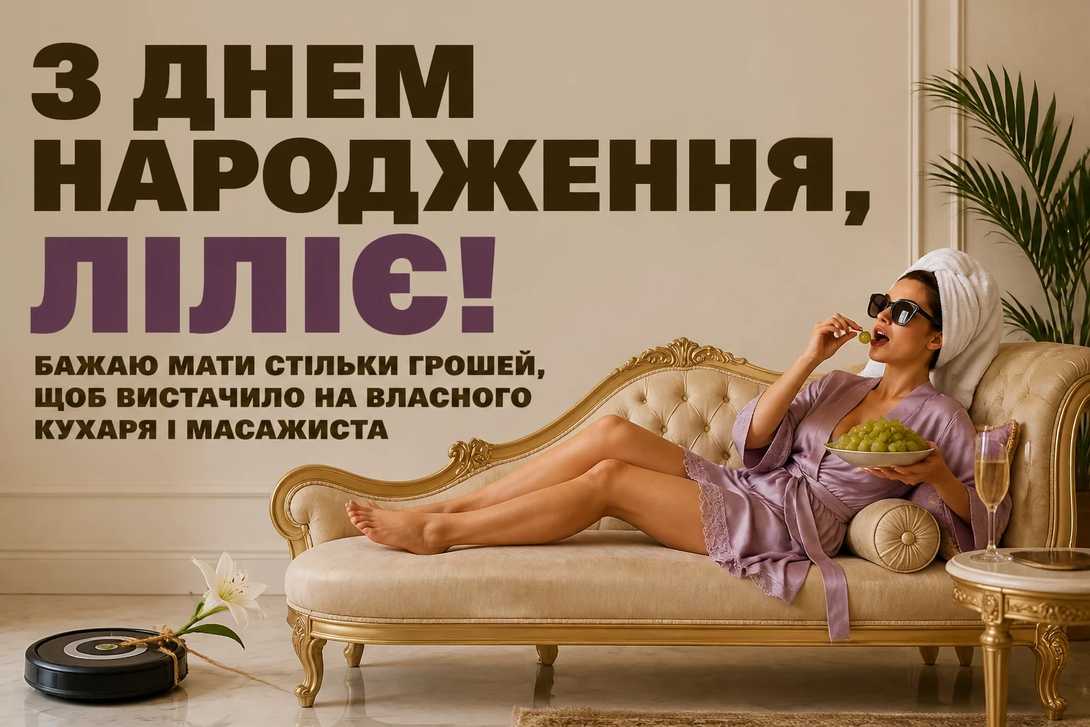 з днем народження лілія, в прозі