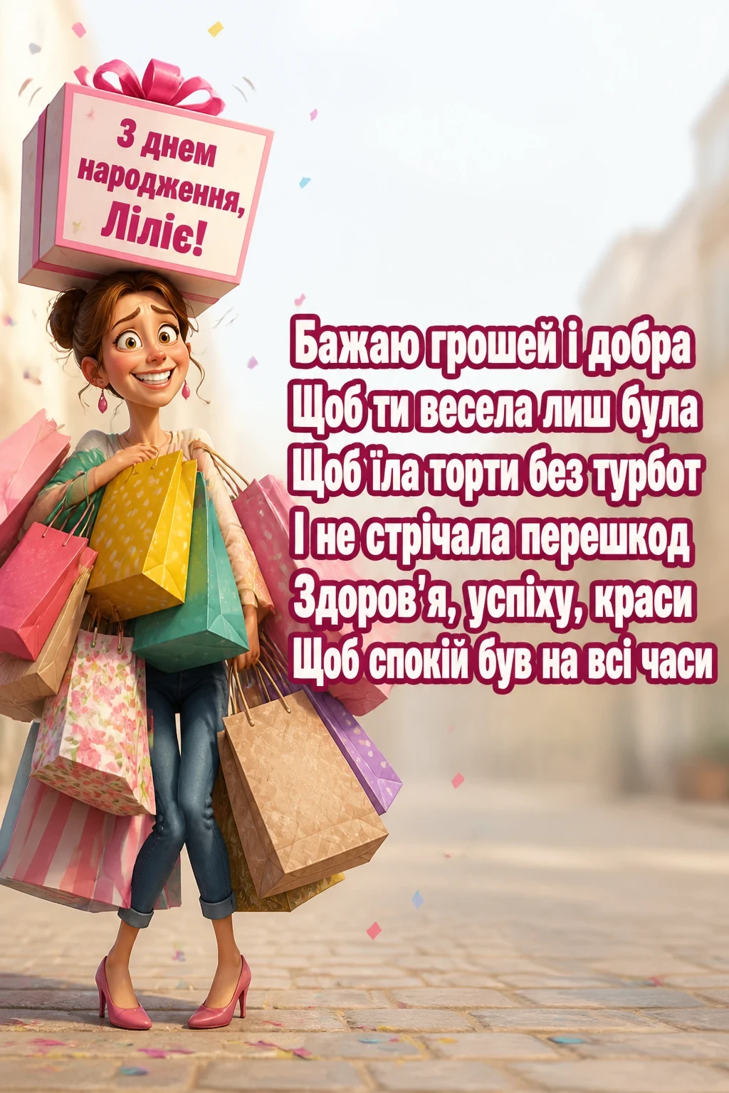 з днем народження лілія, в прозі