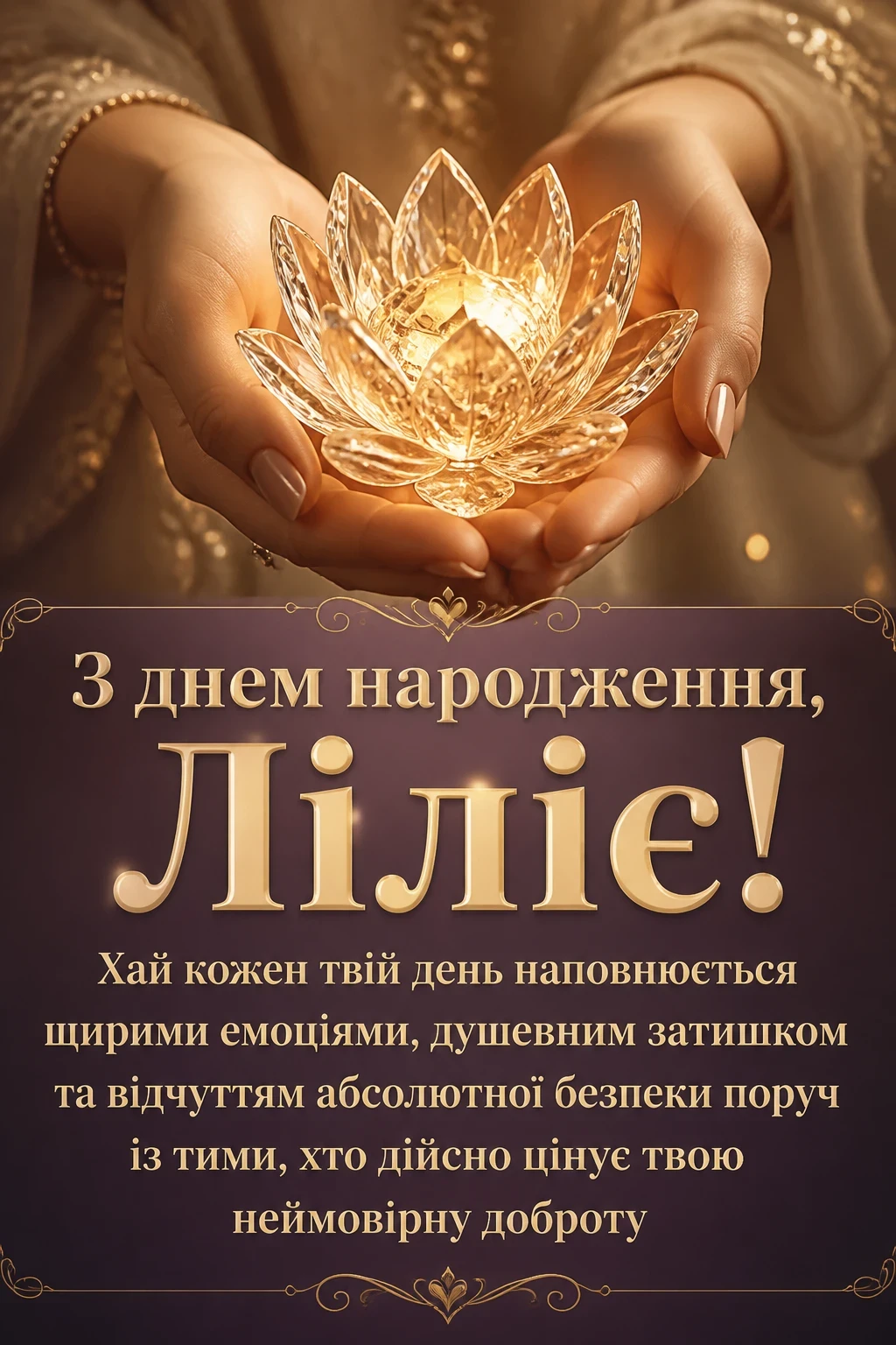 з днем народження лілія, в прозі
