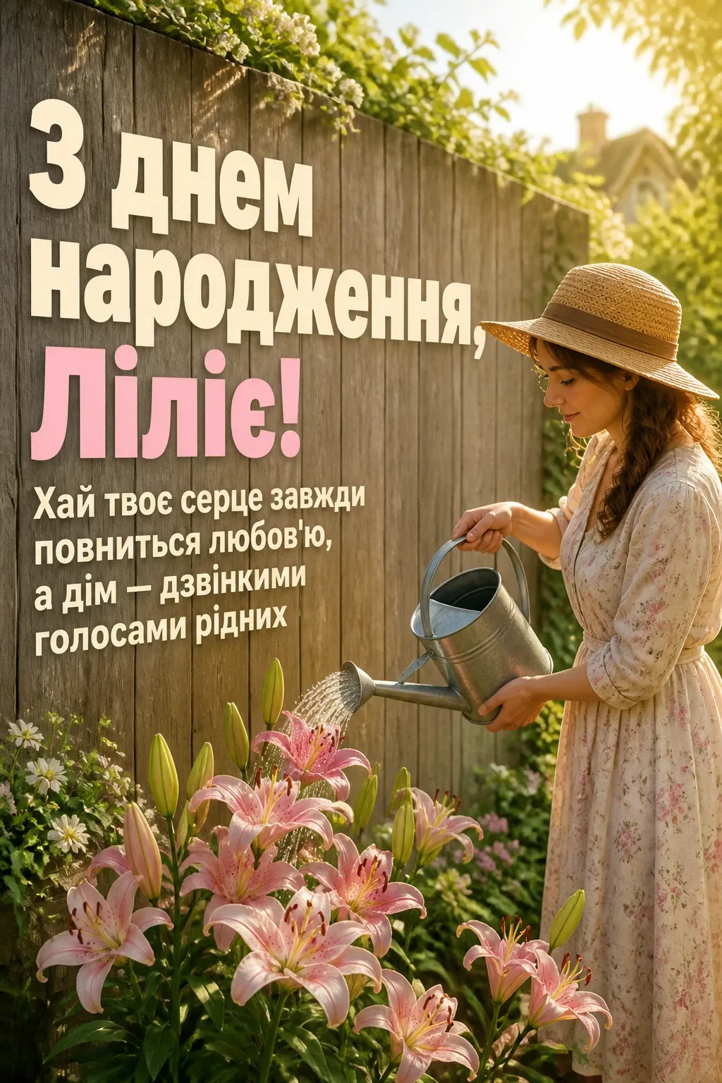 з днем народження лілія, в прозі