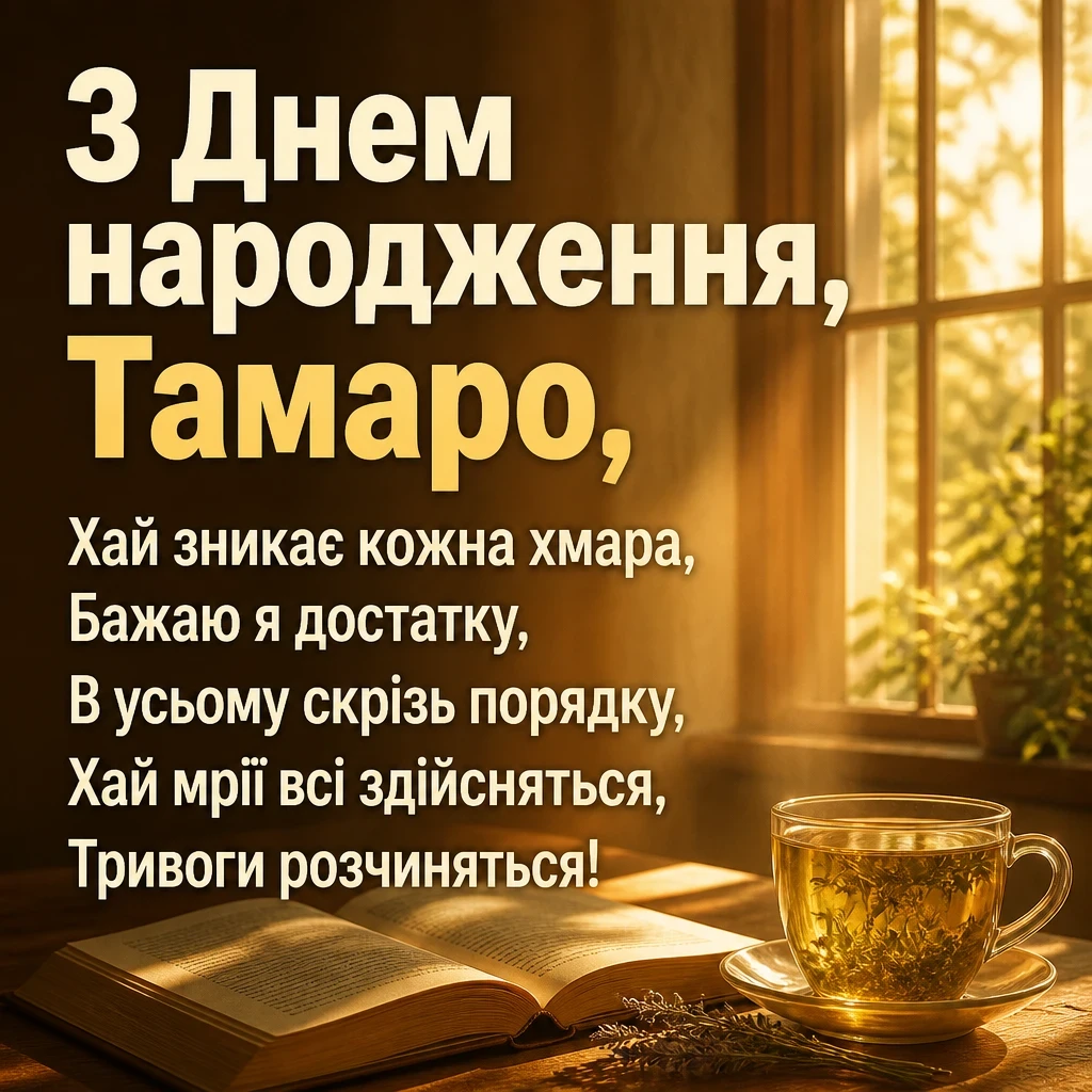з днем народження тамара