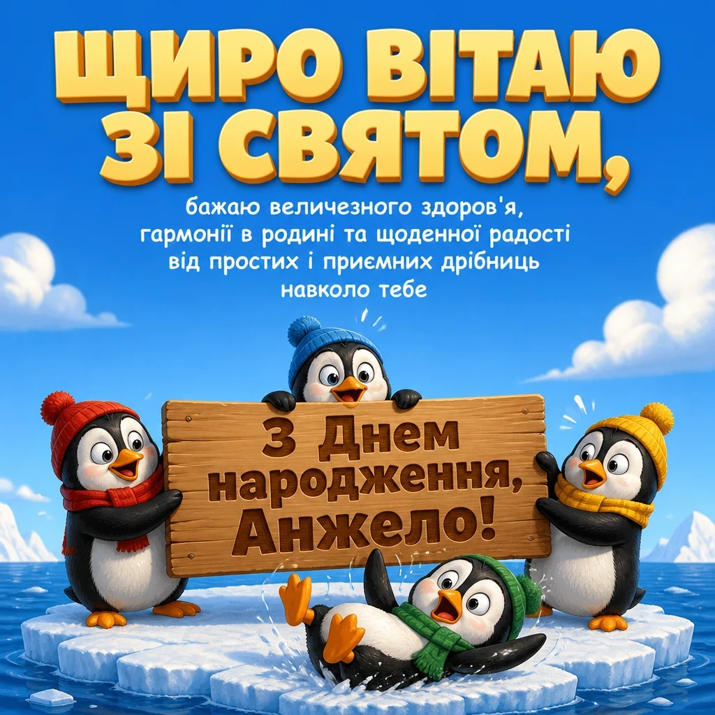 з днем народження анжела українською