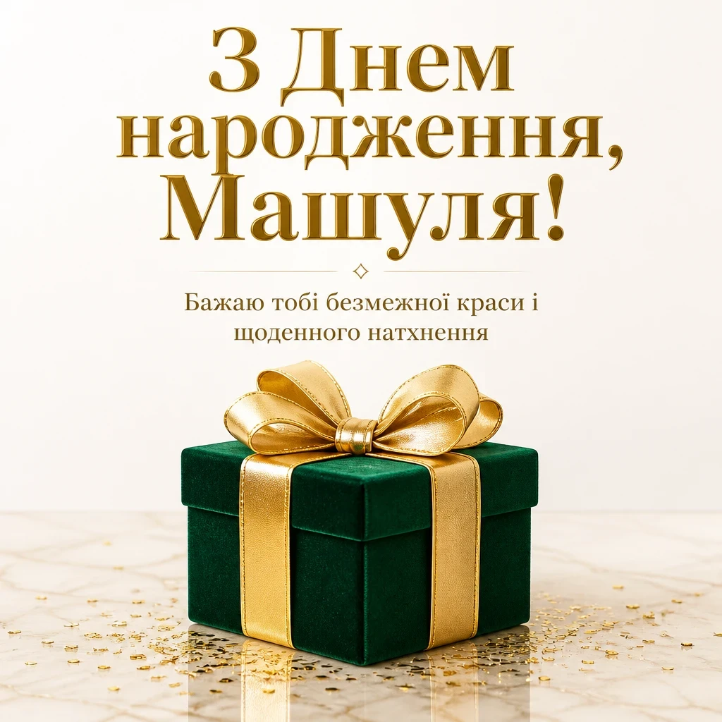 машуля з днем народження маша українською