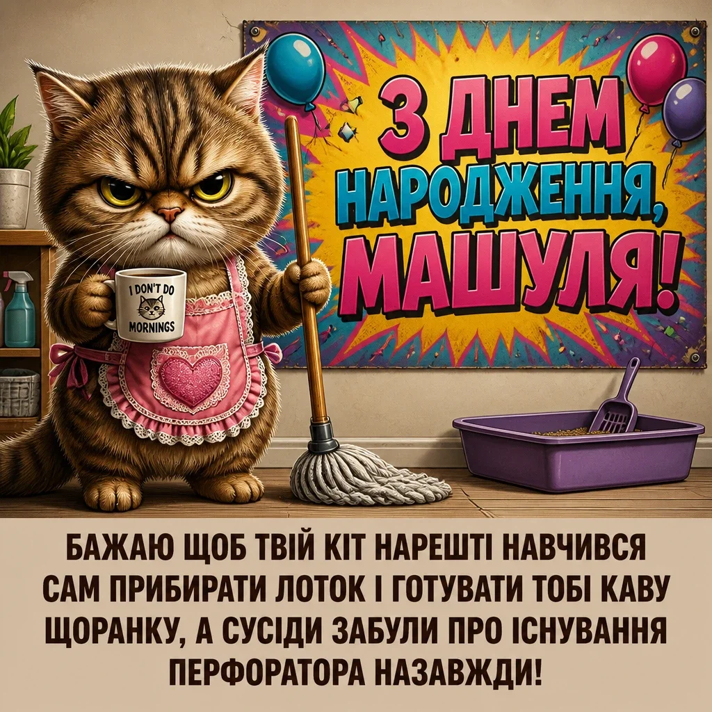 машуля з днем народження маша українською
