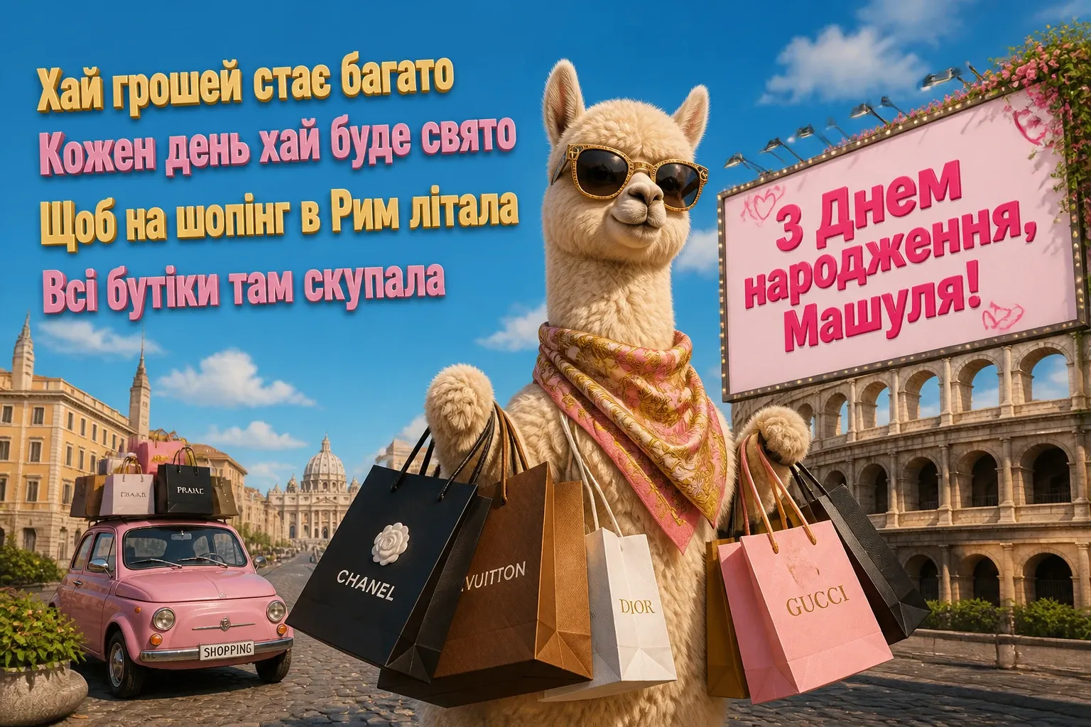 машуля з днем народження маша українською